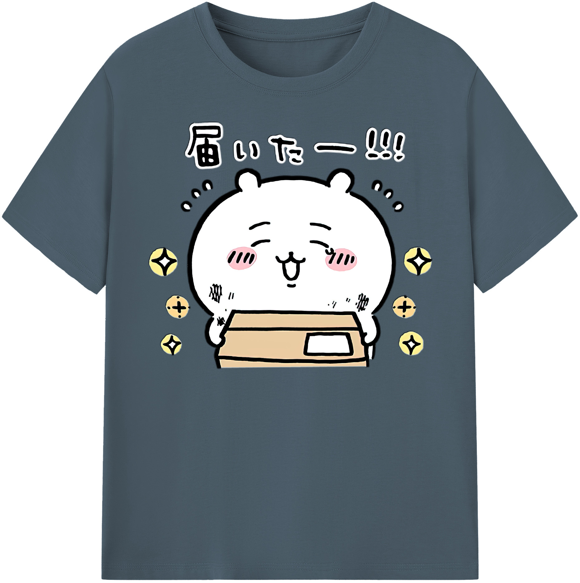 （画像用） ちいかわ ちいかわ Chii-kawa chiikawa 綿100％半袖Tシャツ（フロントプリント）
